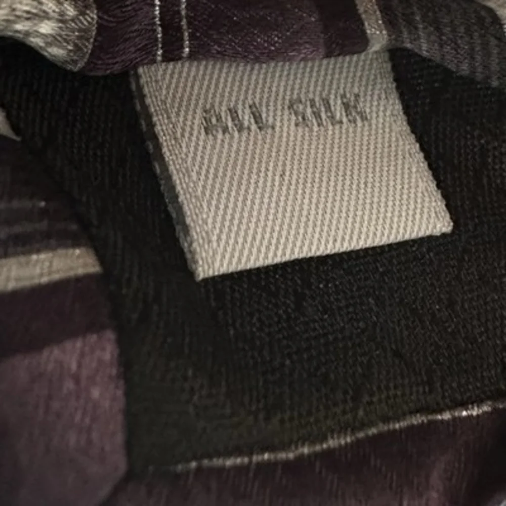 Pierre Cardin Vintage Mens Silk Tie Purple Grey Black Stripe Designer Necktie VG